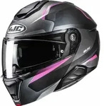 HJC i91 Felio Klapphelm, grau-pink, Gr&ouml;&szlig;e XS 54 55 f&uuml;r M&auml;nner