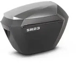 SHAD SH23 Alu Look Seitenkoffer, schwarz-silber