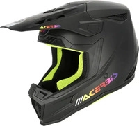 Acerbis 0026828.091.069, Acerbis Whoops Motocross Helm Schwarz Gr&uuml;n male