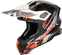 Acerbis 0026905.446.066, Acerbis Airstrike-X Graphic Motocross Helm Schwarz Orange
