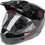 Klim 3550-000-140-010, Klim X1 Alpha Graphic Carbon Enduro Helm Schwarz Rot male