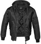 Brandit MA1 Sweat Hooded Jacke, schwarz, Gr&ouml;&szlig;e 4XL f&uuml;r M&auml;nner