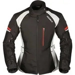 Modeka Violetta Damen Motorrad Textiljacke, schwarz-grau, Gr&ouml;&szlig;e 38
