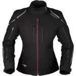 Modeka Takuya Damen Motorrad Textiljacke, schwarz, Gr&ouml;&szlig;e 38