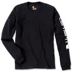 Carhartt Logo Langarmshirt, schwarz, Gr&ouml;&szlig;e 2XL f&uuml;r M&auml;nner
