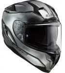 LS2 FF327 Challenger Jeans Helm, silber, Gr&ouml;&szlig;e XS f&uuml;r M&auml;nner