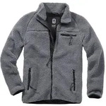 Brandit Teddyfleece Jacke, schwarz-grau, Gr&ouml;&szlig;e 3XL