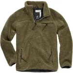 Brandit Teddyfleece Pullover, gr&uuml;n, Gr&ouml;&szlig;e M f&uuml;r M&auml;nner