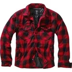 Brandit Lumber Jacke, schwarz-rot, Gr&ouml;&szlig;e S f&uuml;r M&auml;nner