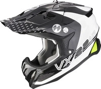 Scorpion 32-379-207-06, Scorpion VX-22 Air Ares Motocross Helm Schwarz Weiss male