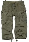 Brandit Industry 3/4 Shorts, gr&uuml;n, Gr&ouml;&szlig;e 2XL f&uuml;r M&auml;nner