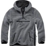 Brandit Teddyfleece Worker Pullover, schwarz-grau, Gr&ouml;&szlig;e L f&uuml;r M&auml;nner