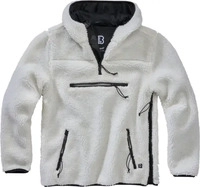 Brandit 5023-7-3XL, Brandit Teddyfleece Worker Pullover Weiss male