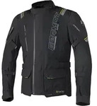 Germot Amaruq Wasserdichte Motorrad Textiljacke, schwarz-gelb, Gr&ouml;&szlig;e L f&uuml;r M&auml;nner