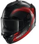 Shark Spartan GT Pro Ritmo Carbon Helm, schwarz-grau-rot, Gr&ouml;&szlig;e M f&uuml;r M&auml;nner