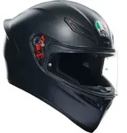 AGV K-1 S Mono Helm, schwarz, Gr&ouml;&szlig;e S f&uuml;r M&auml;nner