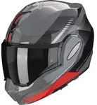 Scorpion Exo-Tech Evo Genre Klapphelm, schwarz-grau-rot, Gr&ouml;&szlig;e L f&uuml;r M&auml;nner