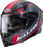Caberg CA15026023-M, Caberg Avalon X Optic Helm Schwarz Grau Rot male