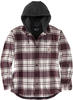Carhartt Flannel Fleece Lined Hooded Hemd 105621-W03-S007