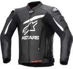 Alpinestars GP Plus V4 Motorrad Lederjacke, schwarz-weiss, Gr&ouml;&szlig;e 50 f&uuml;r M&auml;nner