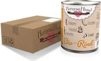 HerzensHund 19033, HerzensHund Bio Rindfleisch 400 g - 12 St&uuml;ck