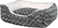 Trixie 38961, Trixie Bett Kaline eckig grau/creme, Ma&szlig;e: 50 x 40 cm