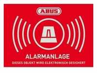 ABUS AU1423 Warn-Aufkleber Alarm 74x52,5 mm Tür Fenster Alarmanlage