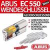 ABUS EC550 Doppelzylinder mit Wendeschlüssel Not- Gefahrenfunktion 40/45 mm