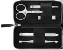 Zwilling Manik&uuml;re Pedik&uuml;re Set 5tlg. mit Kombi-Nagelschere, vegan, schwarz
