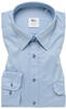 SLIM FIT Soft Luxury Shirt in hellblau unifarben, hellblau, 44