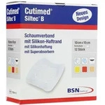 Cutimed Siltec B Schaumverb.10x10 cm m.H 12 St