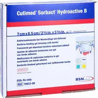 Cutimed Sorbact Hydroactive B Gel-v.7x8,5 Cm Haft. 10 St