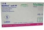 MaiMed soft PF Latex Handschuhe puderfrei - S 100 St