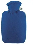 HUGO FROSCH W&auml;rmflasche Klassik Fleecebezug 1,8 l blau 1 St