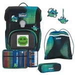 Scout Schulranzen-Set Neo Movie Star Blue Pixel, 5-teilig