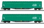 M&auml;rklin 47164 H0 Schiebeplanenwagen-Set Rils, SNCB/NMBS, Ep. VI