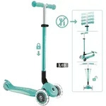 Authentic Sports Globber Primo Foldable Plus Lights dunkelmint-mint, mit Leuchtrollen