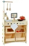 HABA 2011830001 Creative Play 3 in 1 - Spielk&uuml;che, Kaufladen & Werkstatt f&uuml;r Kinder