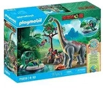 PLAYMOBIL&reg; 71819 Dinos Brachiosaurus-Begegnung mit Luftkissenboot
