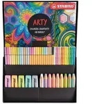 Stifte-Set &ndash; STABILO ARTY Creative Set Pastel &ndash; 50er Pack &ndash; Textmarker,