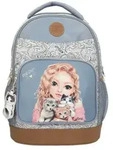 Depesche TOPModel hellblau-cremefarbene Schulrucksack CAT LOVE