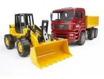 BRUDER&reg; 02752 Kipplastwagen M. Gelenkradlader