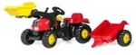 Rolly Toys rollyKid-X Traktor mit Lader und Anh&auml;nger rot