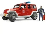 BRUDER&reg; 02528 Jeep Wrangler Unlimited Rubicon Feuerwehr-Einsatzfahrzeug mit Figur