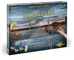 Schipper Malen nach Zahlen Sonnenaufgang am See Triptychon