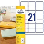 Avery Zweckform J8560-25 Adress-Etiketten, A4 63,5 x 38,1 mm, 25 Bogen/525