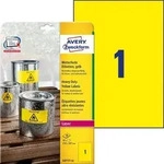 Avery Zweckform L6111-20 Wetterfeste Folien-Etiketten, 210 x 297 mm, 20 Bogen/20