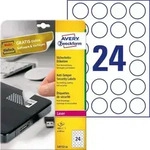 Avery Zweckform L6112-20 Sicherheits-Etiketten, &Oslash; 40 mm, 20 Bogen/480 Etiketten,
