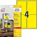Avery Zweckform L6127-20 Wetterfeste Folien-Etiketten, 99,1 x 139 mm, 20 Bogen/80
