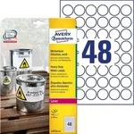 Avery Zweckform L4716-20 Wetterfeste Folien-Etiketten, &Oslash; 30 mm, 20 Bogen/960